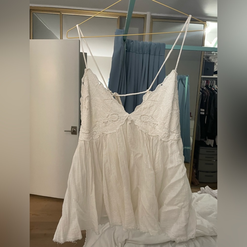 Cream free people cami